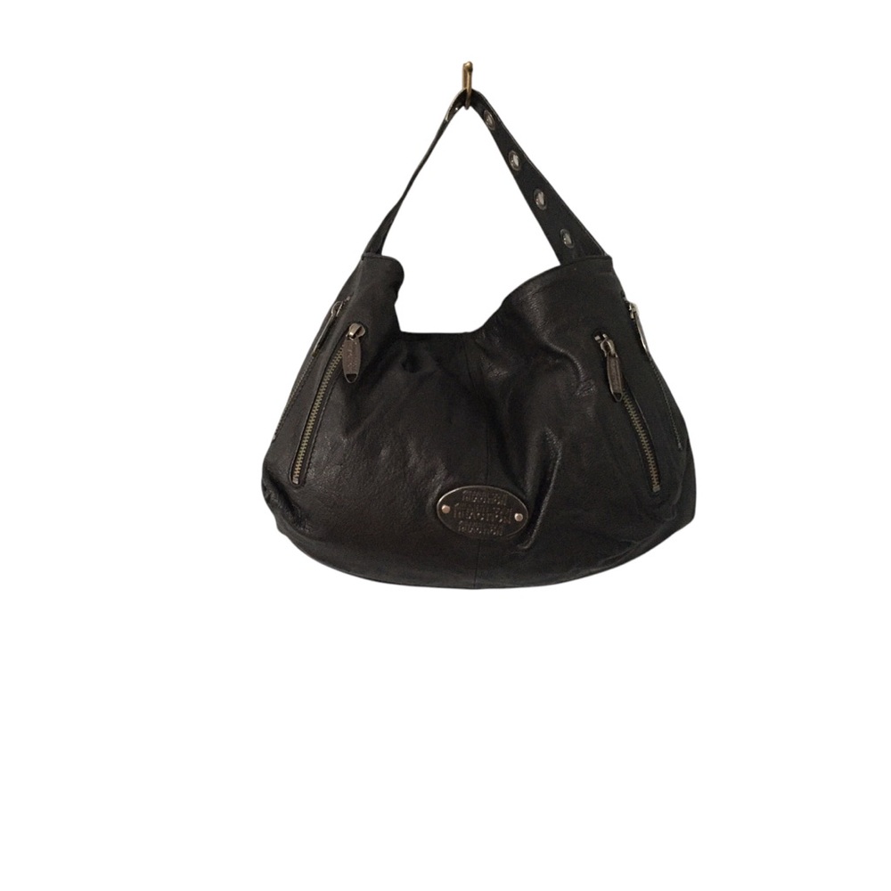 Kenneth Cole Reaction Black Leather Casual Bag